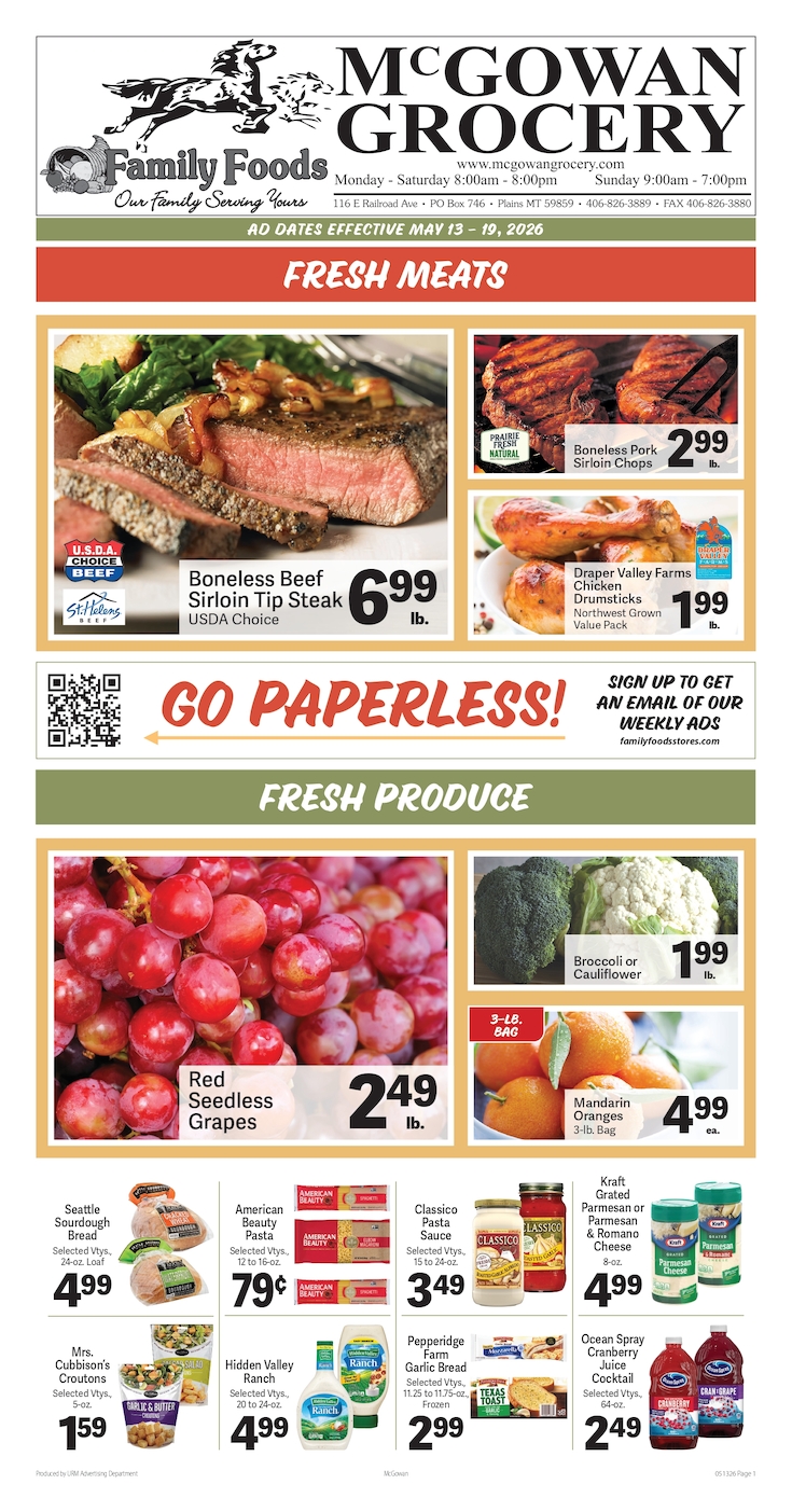 Weekly Ad Page 1